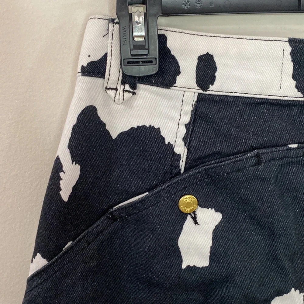 House of Sunny Jessie jeans in cow print size 4